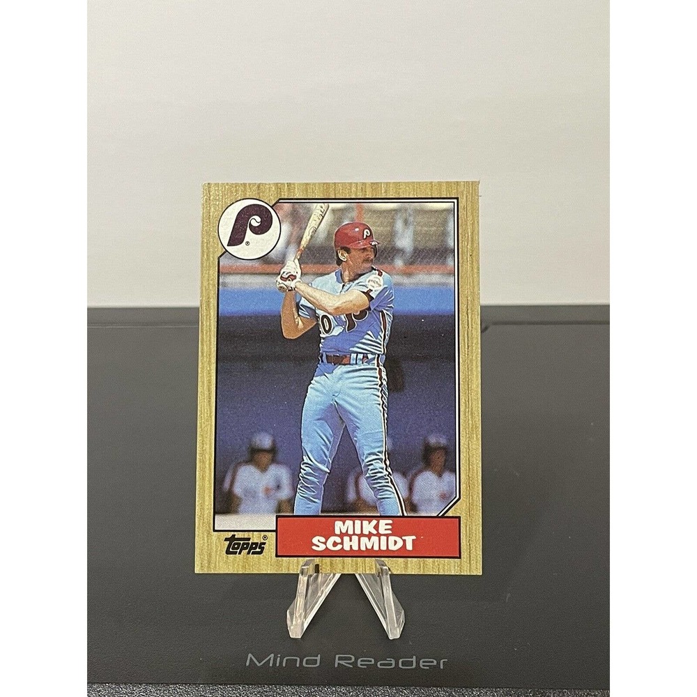 1987 Topps 430 Mike Schmidt Philadelphia Phillies Baseball Error Card